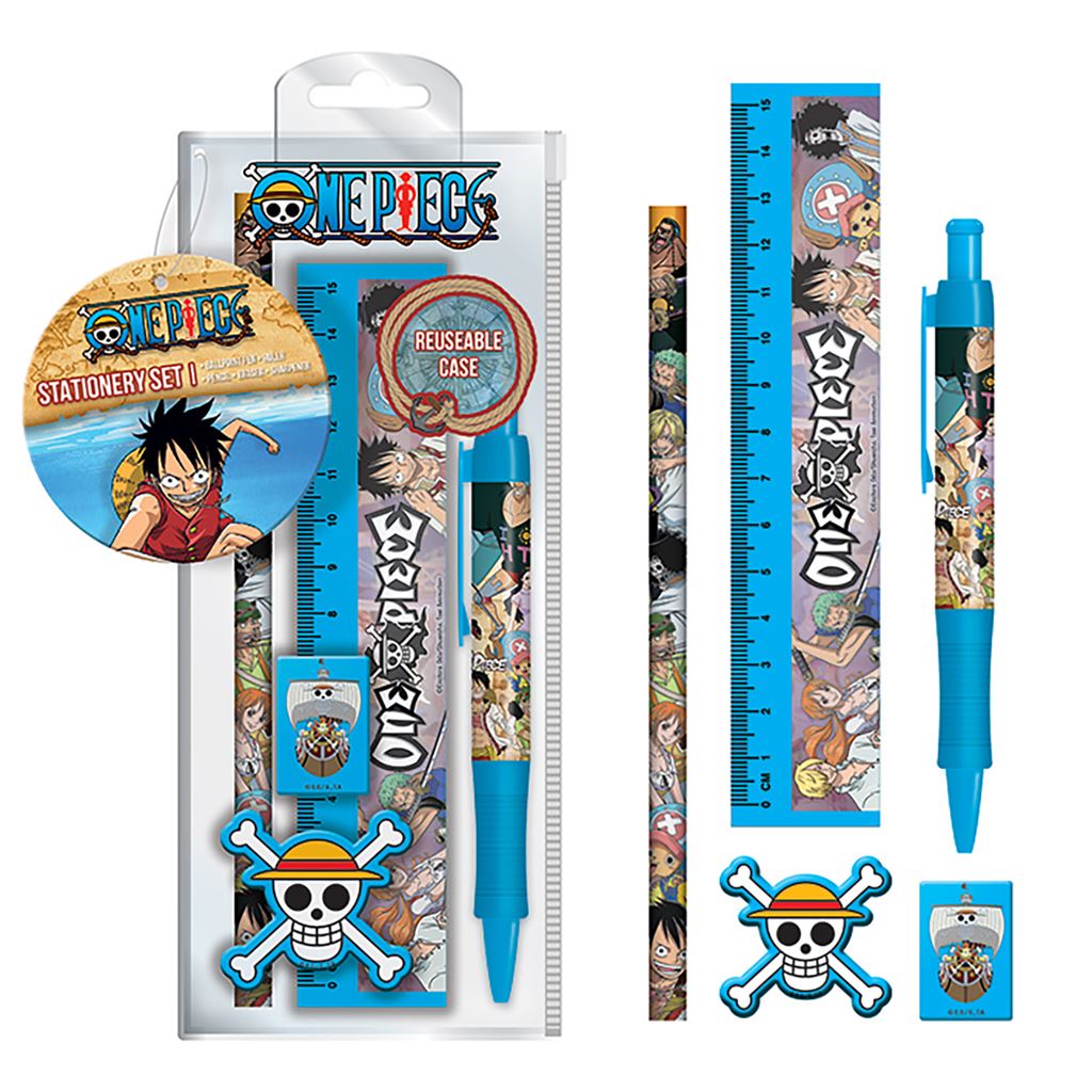 ONE PIECE (WHOLE CAKE ISLAND) 5PC STATIONERY SET