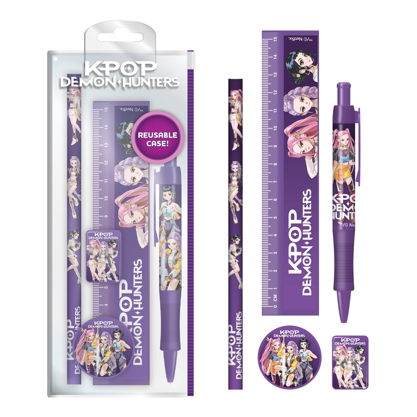 K-POP DEMON HUNTERS (HUNTRIX) 5PC STATIONERY SET