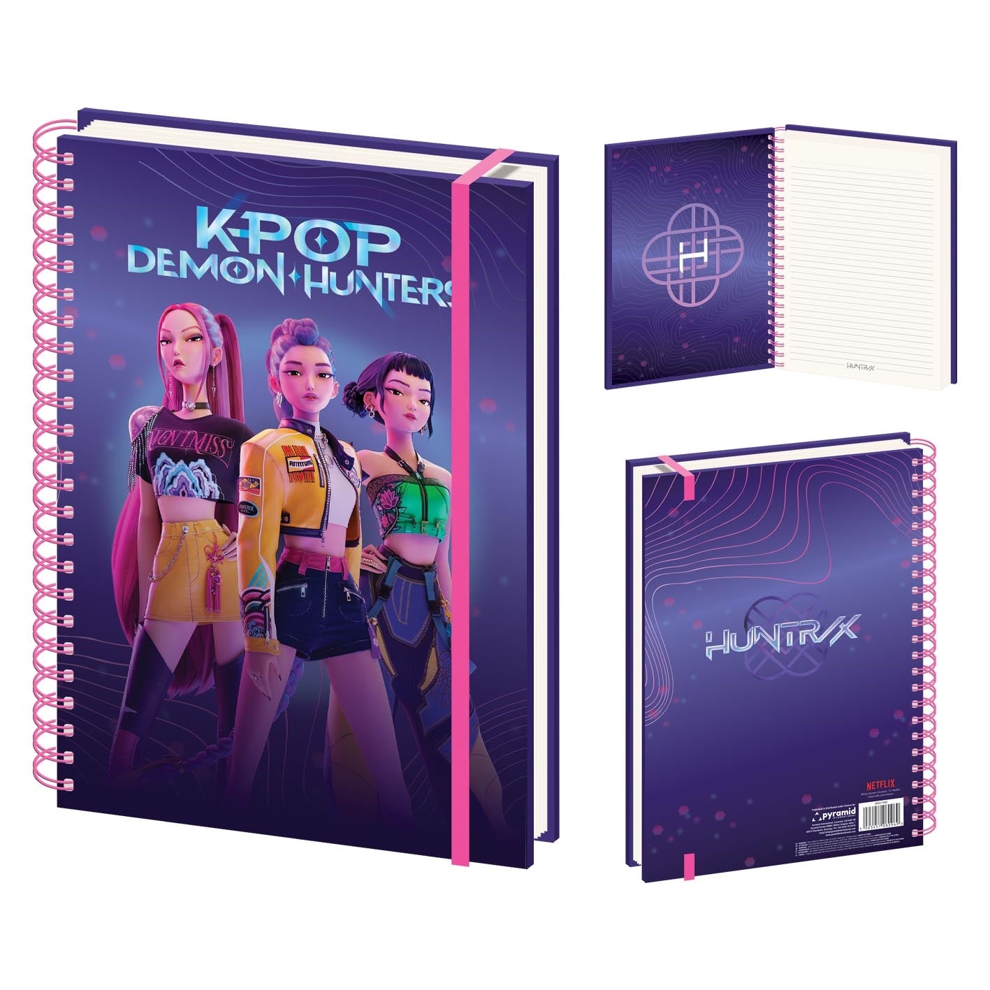 K-POP DEMON HUNTERS (HUNTRIX) A4 WIRO NOTEBOOK