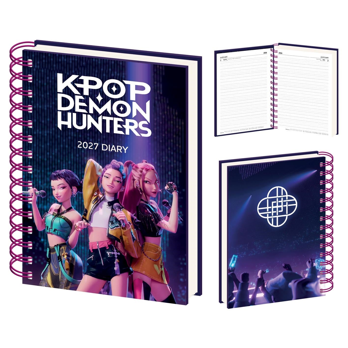 K-POP DEMON HUNTERS 2027 A5 DTP DIARY WIRO
