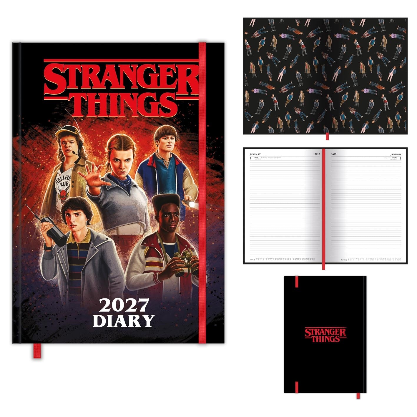STRANGER THINGS 5 2027 A5 CASEBOUND DTP DIARY