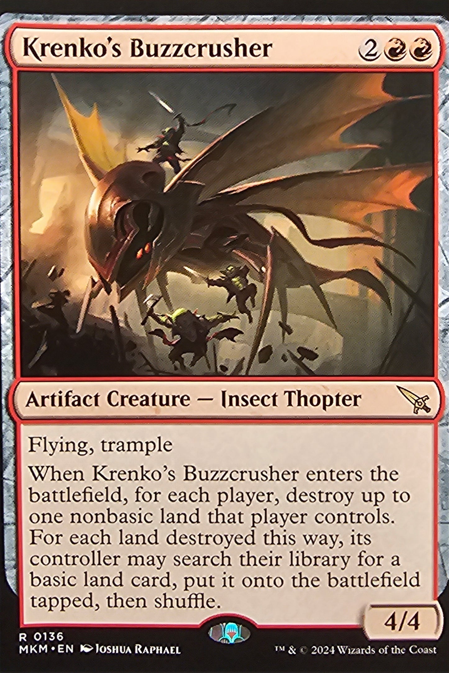 Magic The Gathering Krenko's Buzzcrusher Single Card