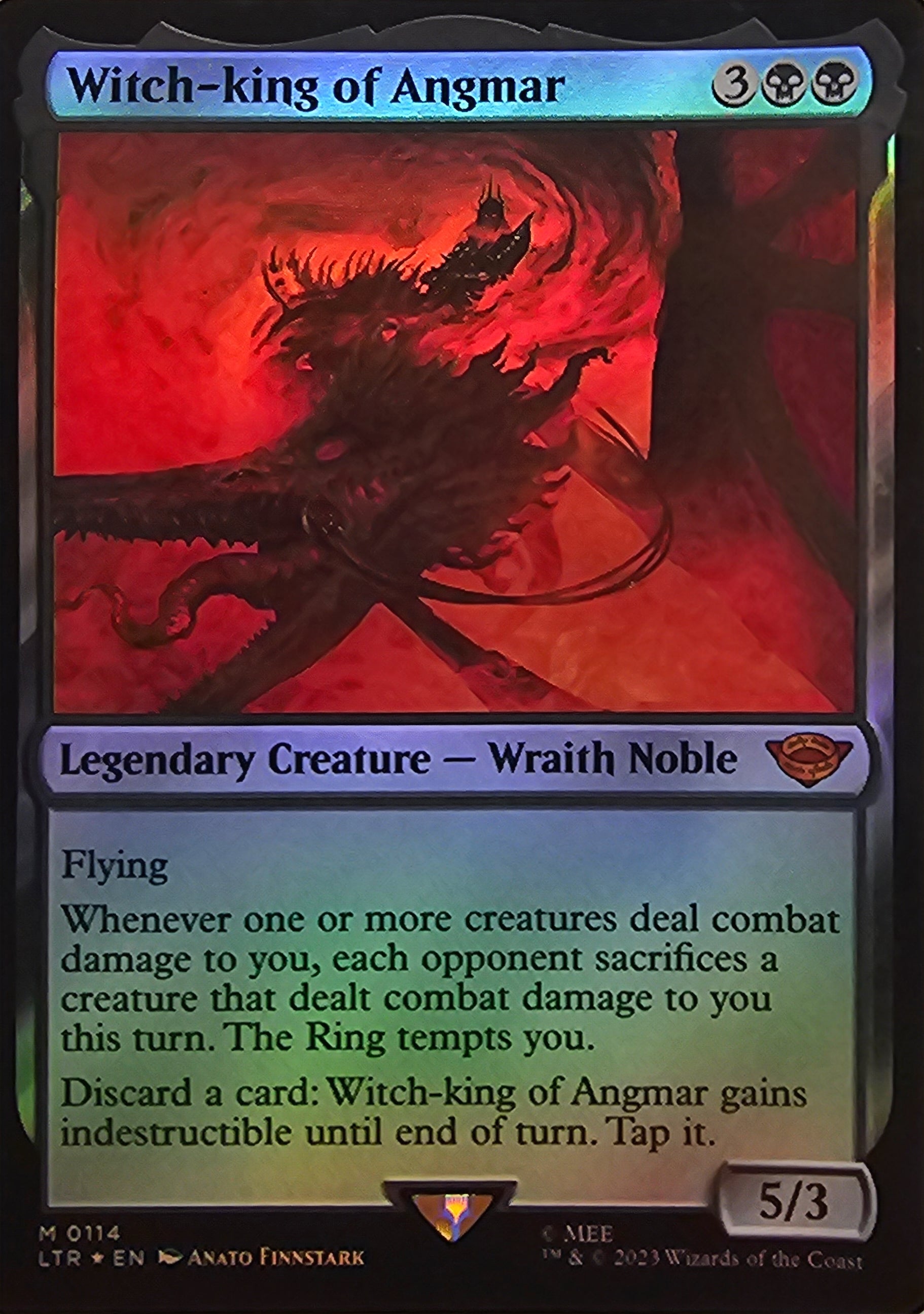 Magic The Gathering Witch-King of Angmar (Foil) Single Card Unified Cards Magic The Gathering Witch-King of Angmar (Foil) Single Card Unified Cards