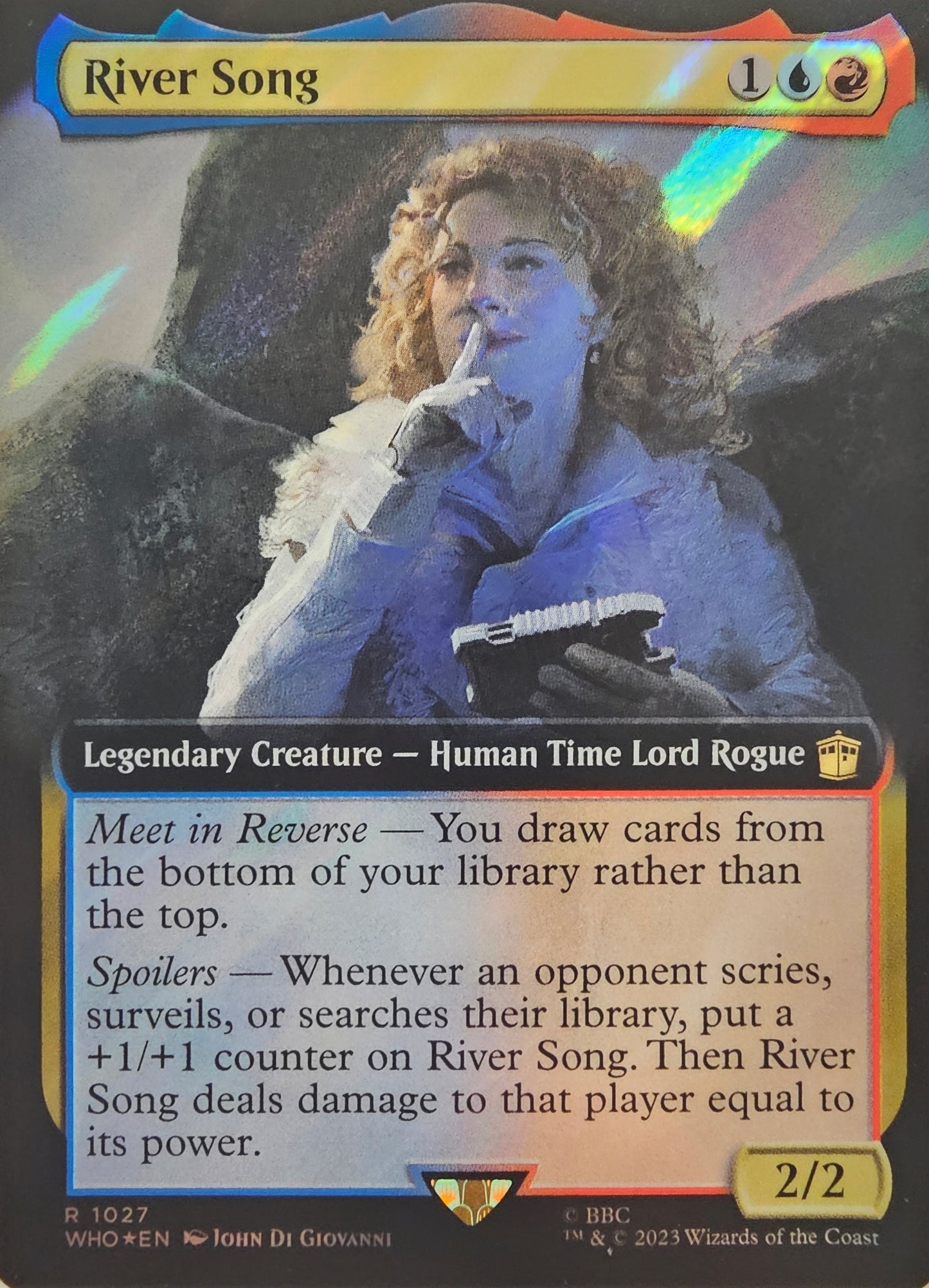 Magic The Gathering River Song (Extended Art) (Surge Foil) Single Card