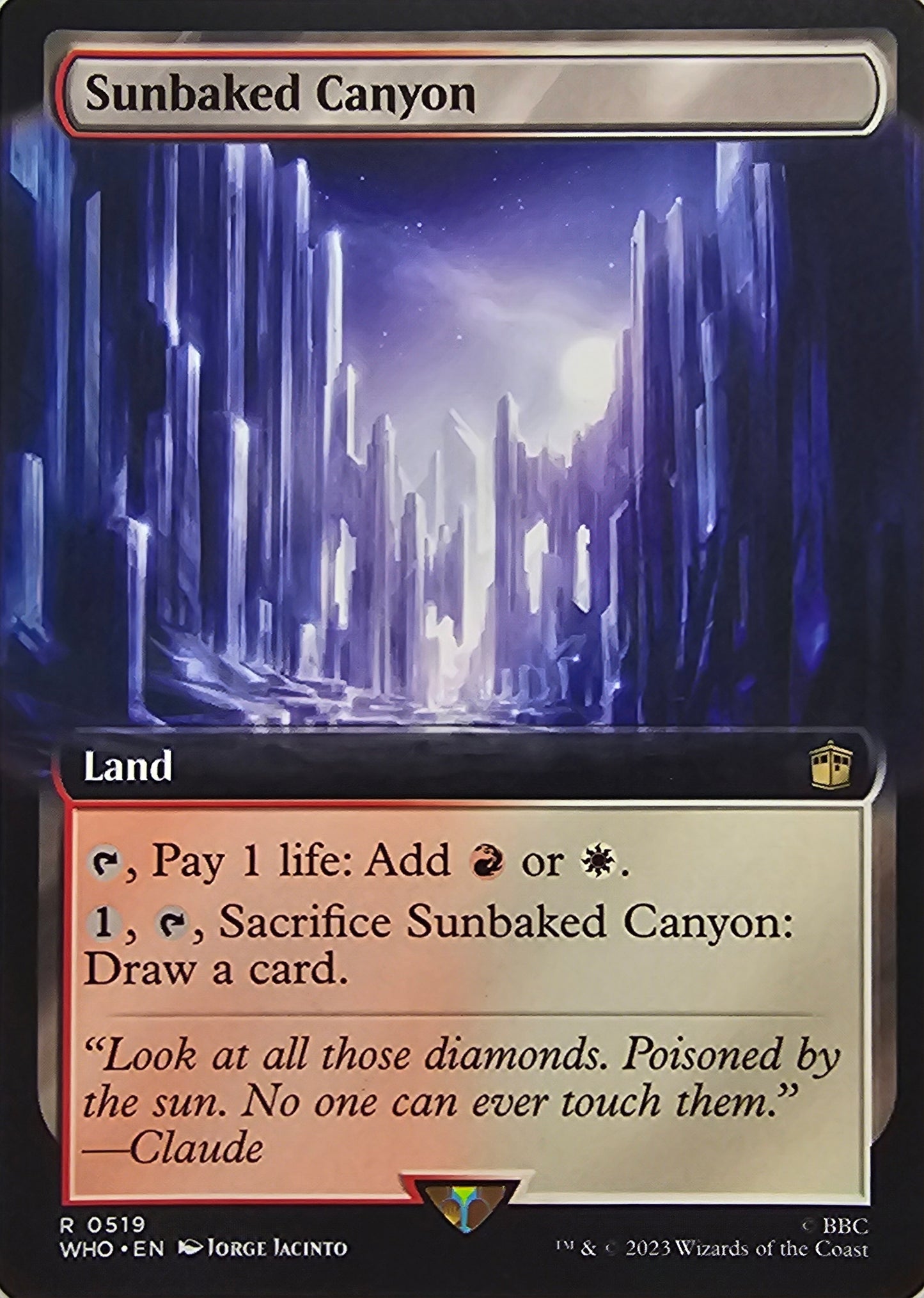 Magic The Gathering Sunbaked Canyon (Extended Art) Single Card
