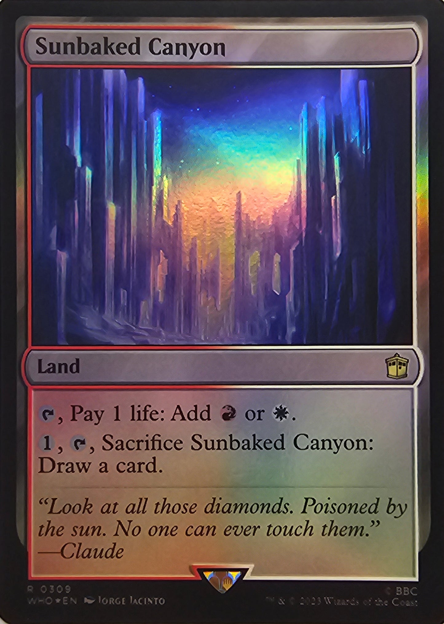Magic The Gathering Sunbaked Canyon (Foil) Single Card