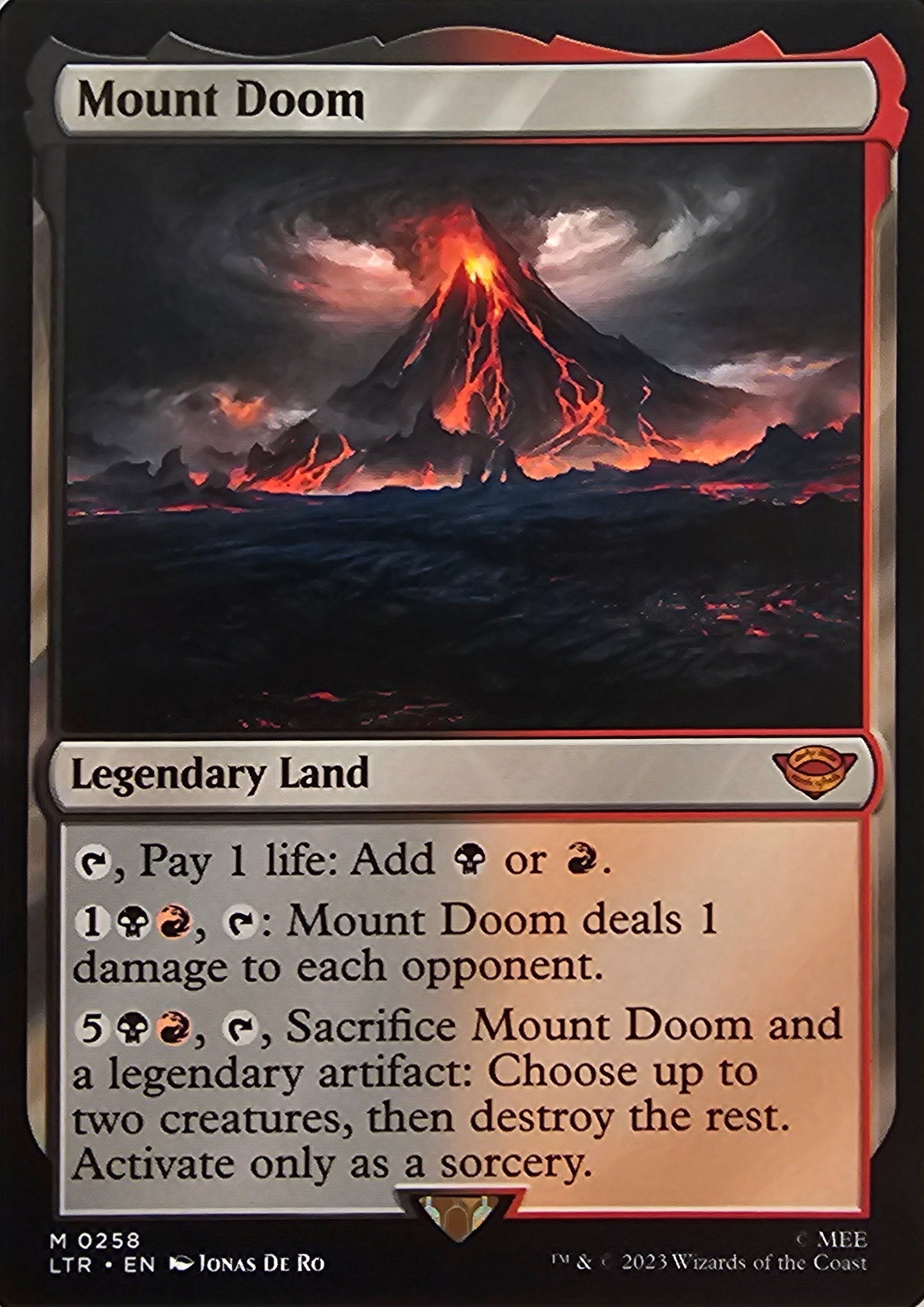 Magic The Gathering Mount Doom Single Card