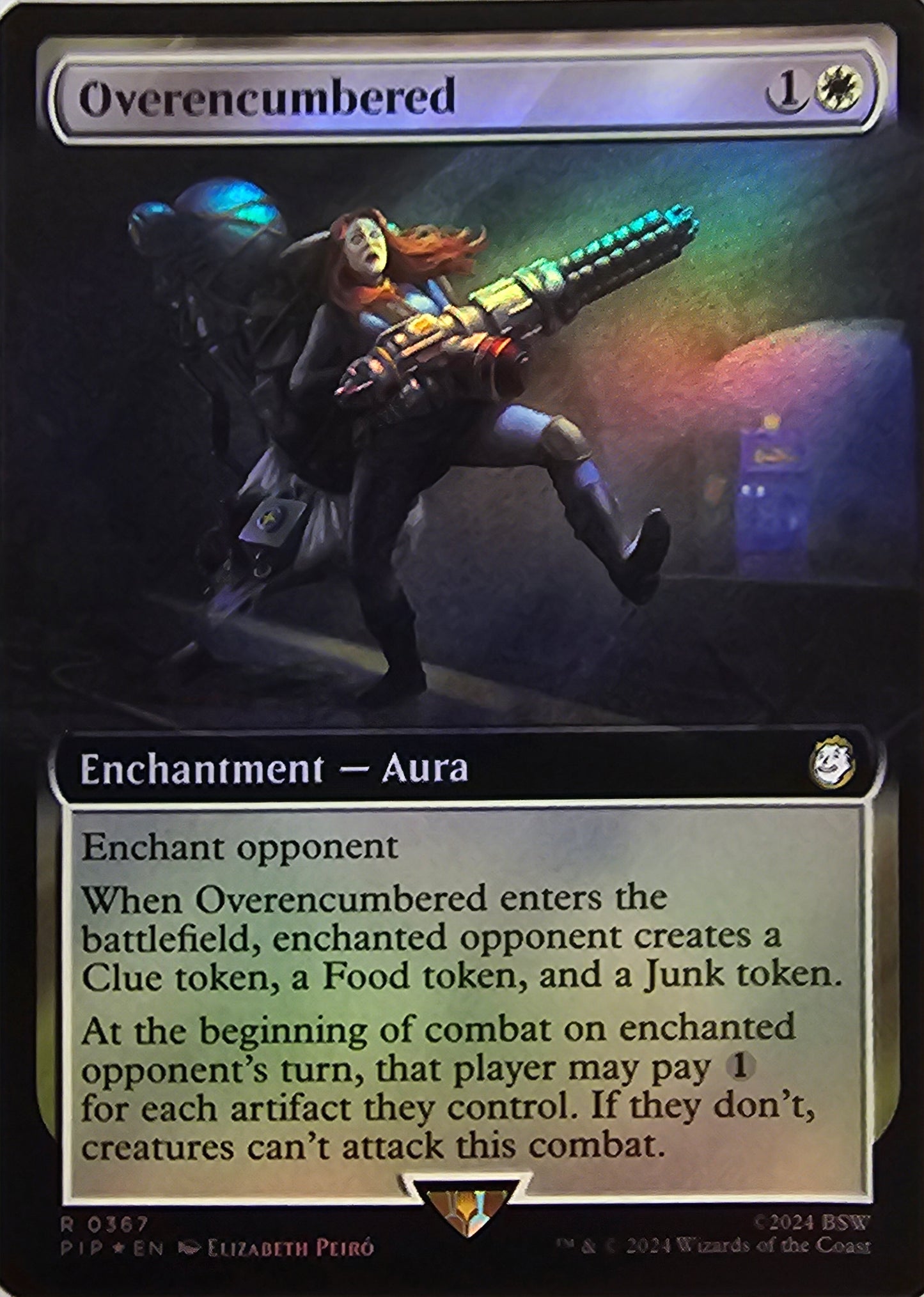Magic The Gathering Overencumbered (Borderless) (Foil) Single Card