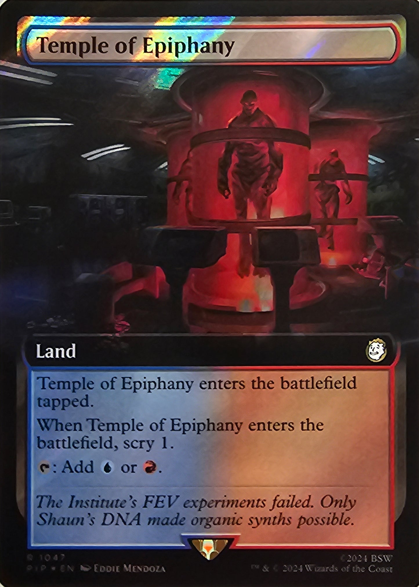 Magic The Gathering Temple of Epiphany (Borderless) (Surge Foil) Single Card
