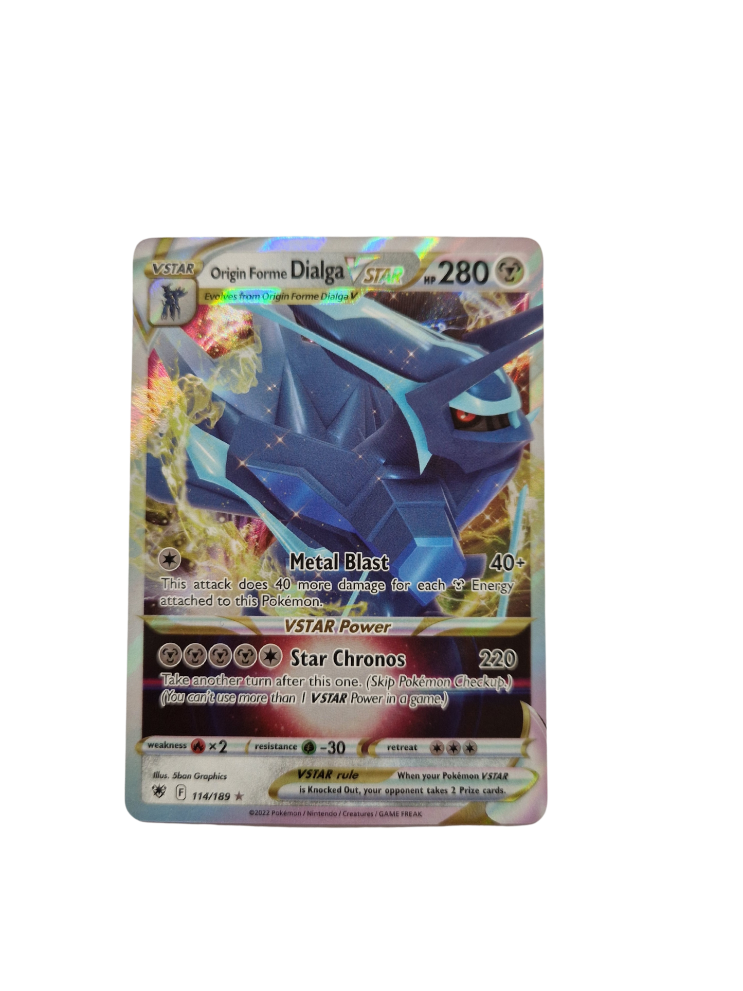 Pokemon Origin Forme Dialga Vstar 114/189