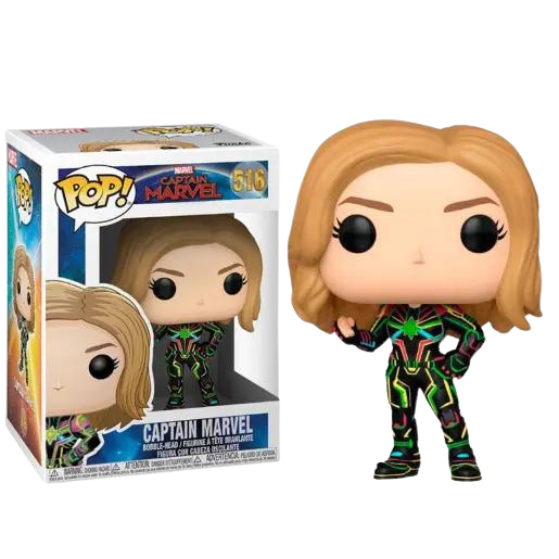 Funko Pop! Marvel - Captain Marvel #516 (Neon Suit)