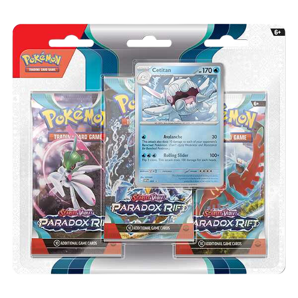 Pokémon TCG: Scarlet & Violet 4 - Paradox Rift - 3-Pack Blister