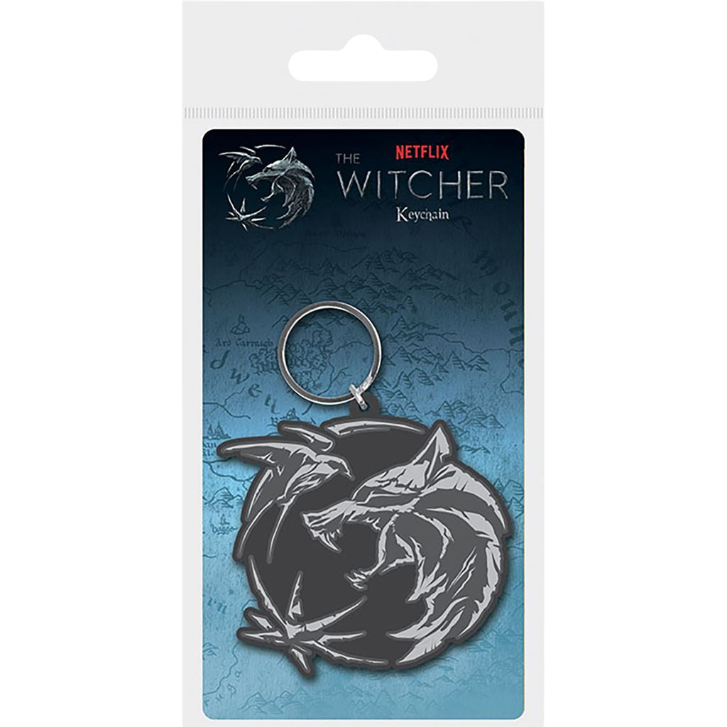 THE WITCHER (WOLF SWALLOW STAR) PVC KEYCHAIN