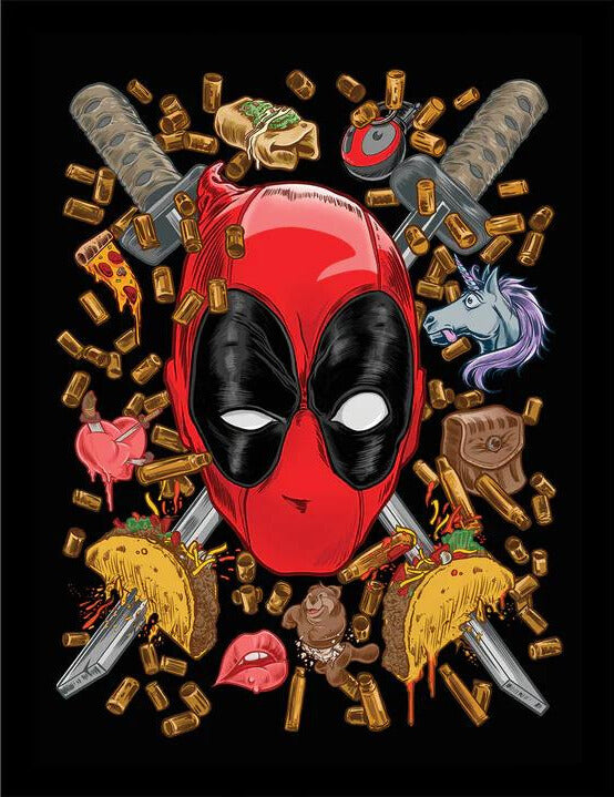 Deadpool (Chimichanga) Collector Print (Framed)