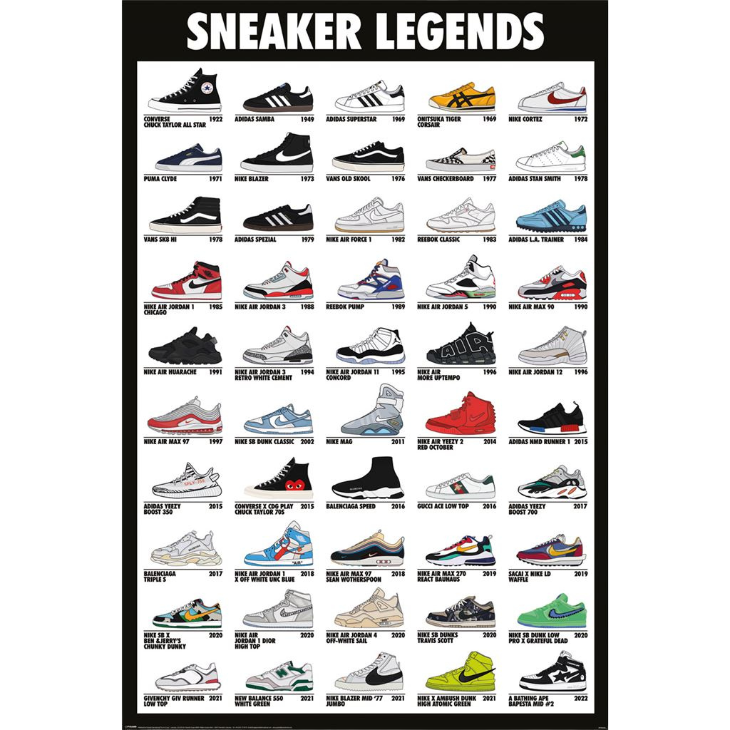 SNEAKER LEGENDS MAXI POSTER