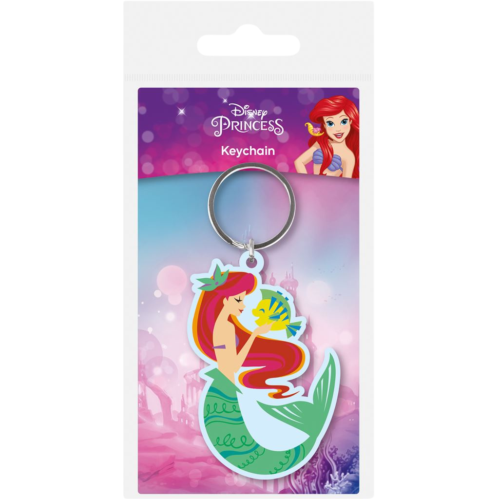 THE LITTLE MERMAID (ARIEL AND FLOUNDER) PVC KEYCHAIN