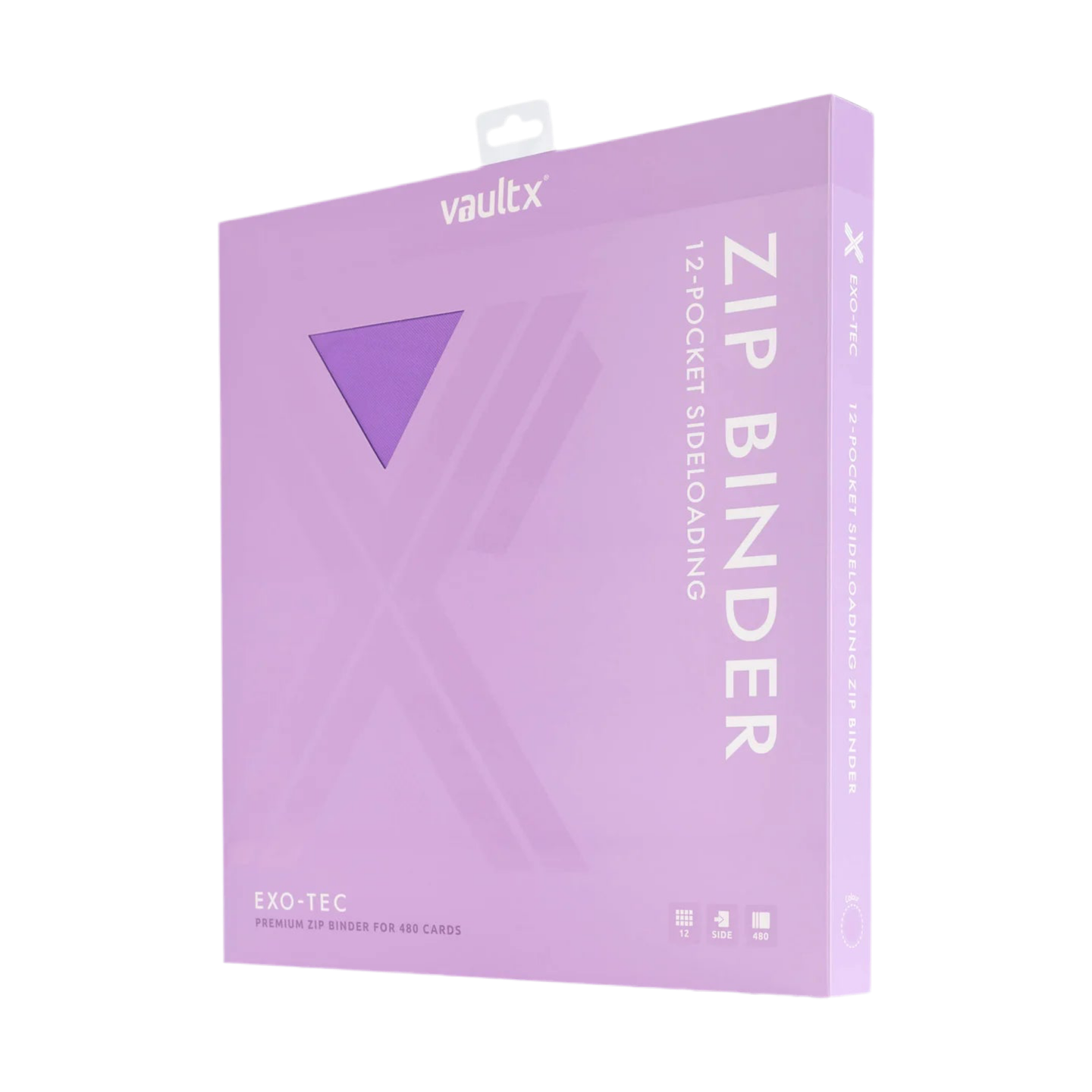 12-Pocket Exo-Tec® Zip Binder Purple