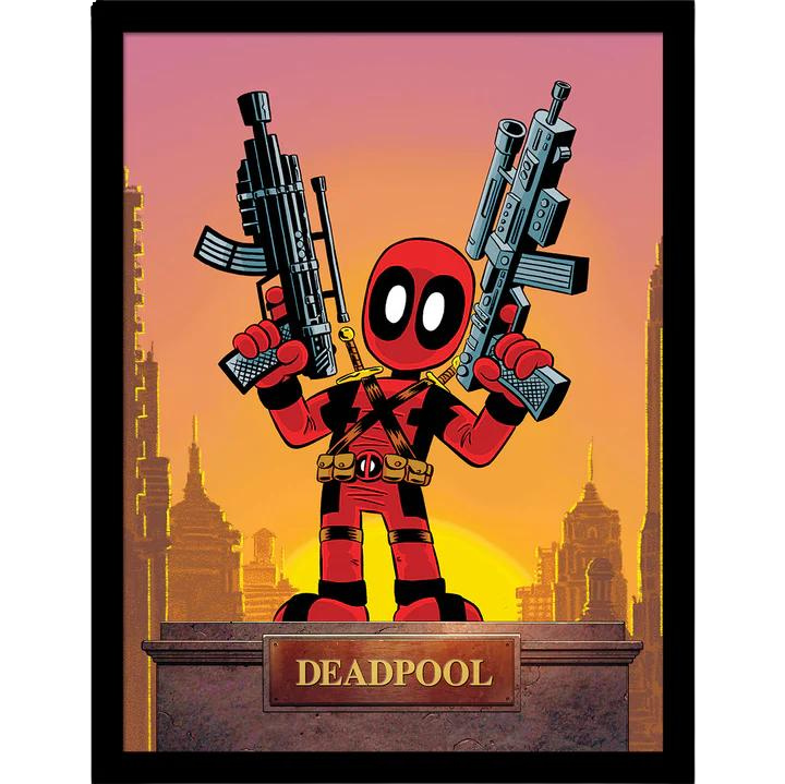 Deadpool (Cartoon) Collector Print (Framed)