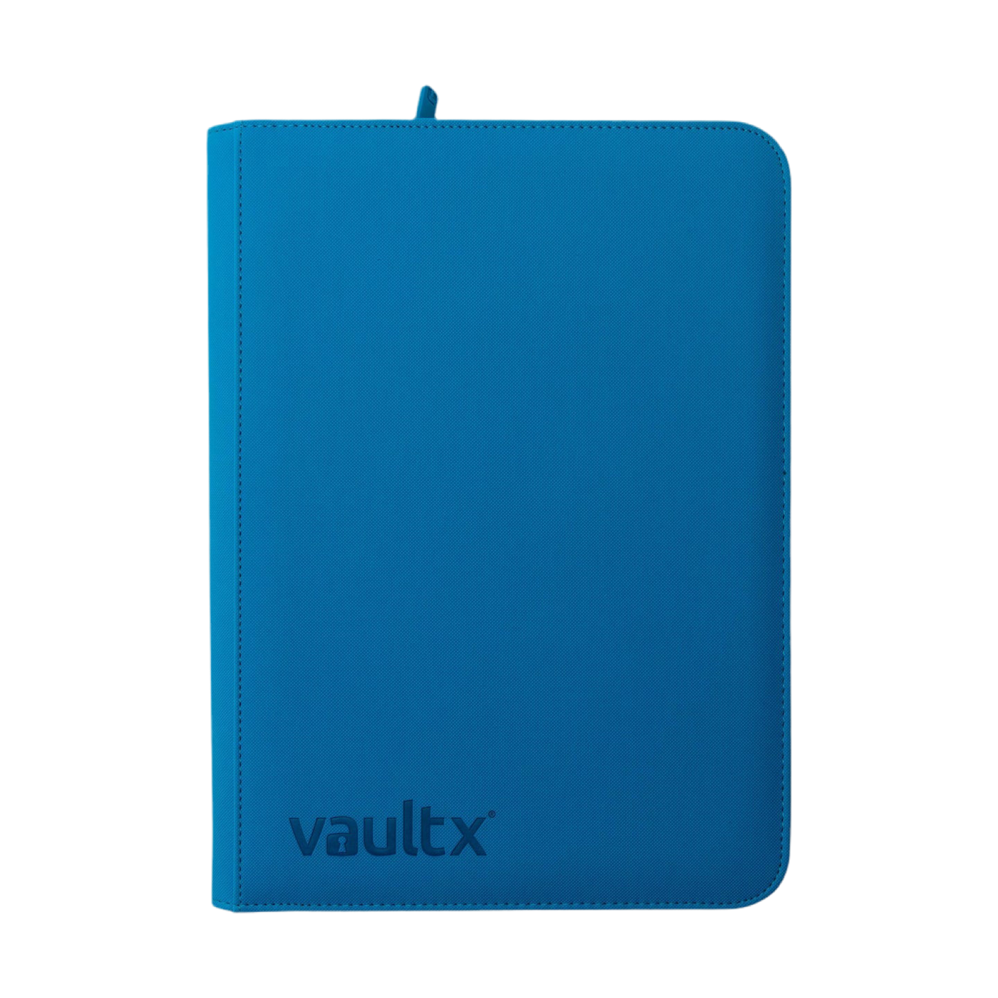 Vault X 9-Pocket Exo-Tec® Zip Binder Neon Blue