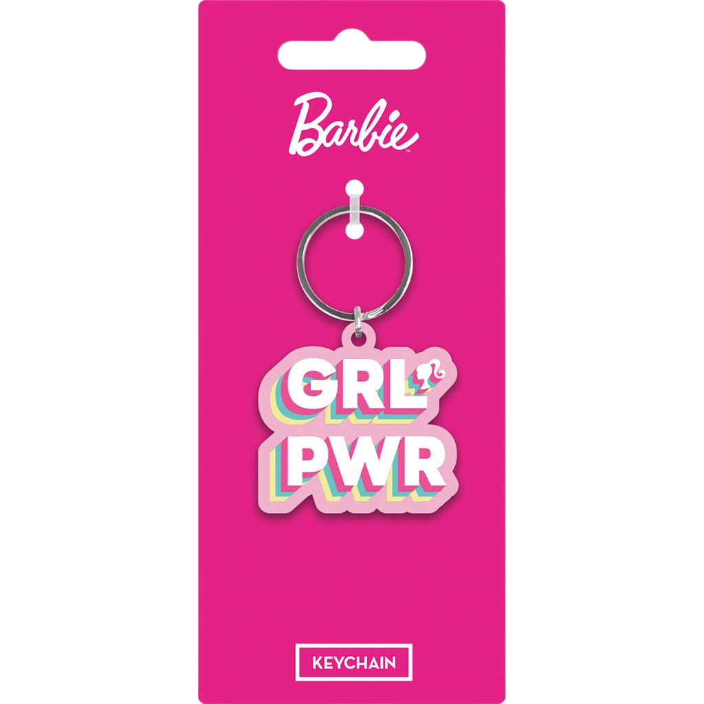 BARBIE (GRL PWR) RUBBER KEYCHAIN