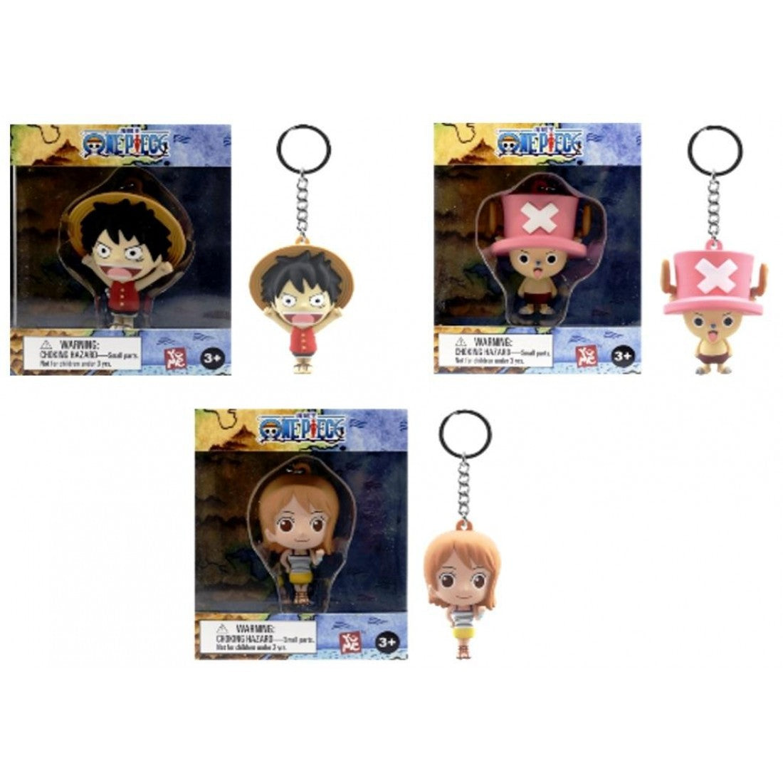 One Piece 3D Figure Pocket Hero Keychains