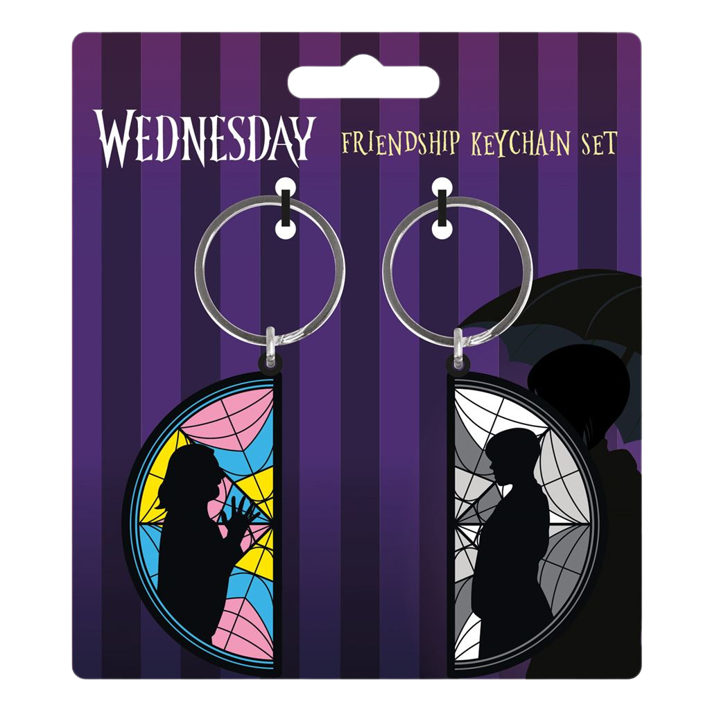 WEDNESDAY (WEDNESDAY ENID WINDOW) PVC KEYCHAIN 2PK