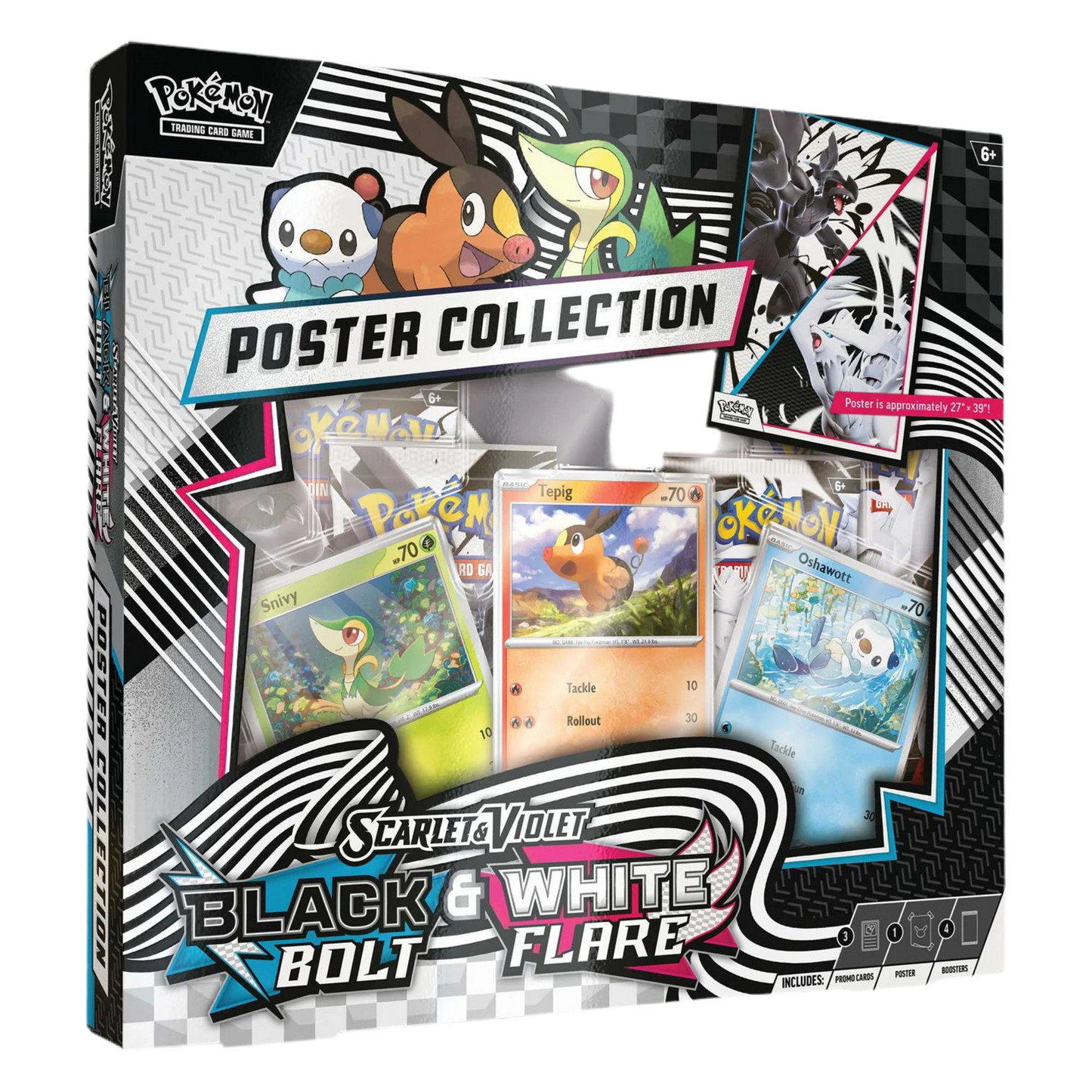 Pokémon TCG: Black Bolt & White Flare Unova Poster Collection