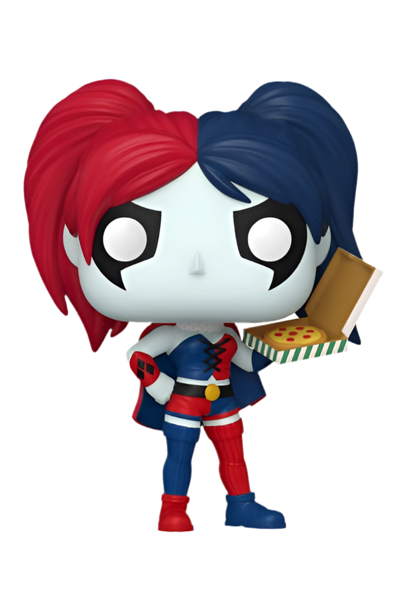 DC Comics: Harley Quinn Takeover POP! Heroes Vinyl Figure Harley with Pizza 9 cm