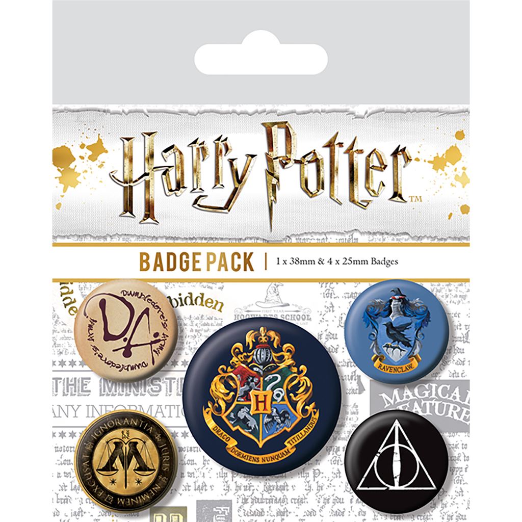HARRY POTTER (CORE HOGWARTS) BADGE PACK