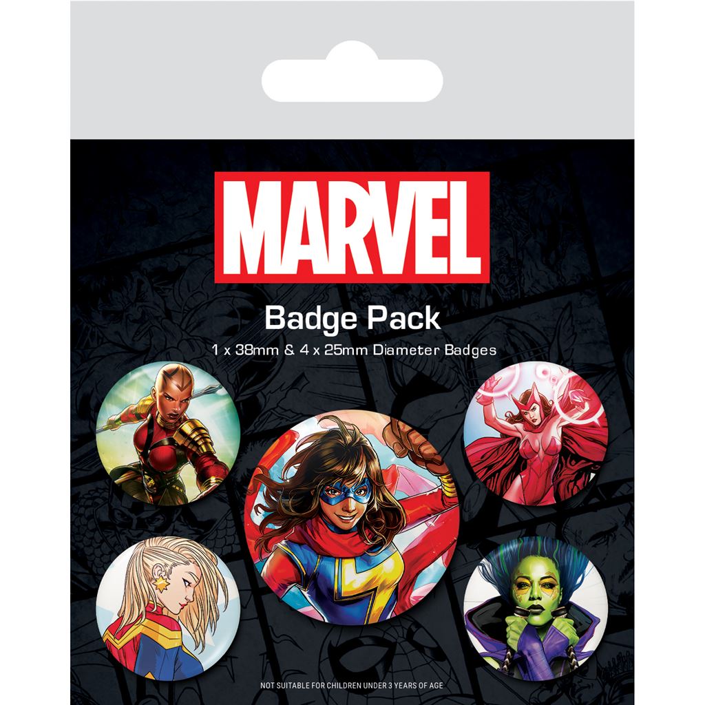 MARVEL (THE ICONIC WOMEN OF MARVEL) BADGE PACK