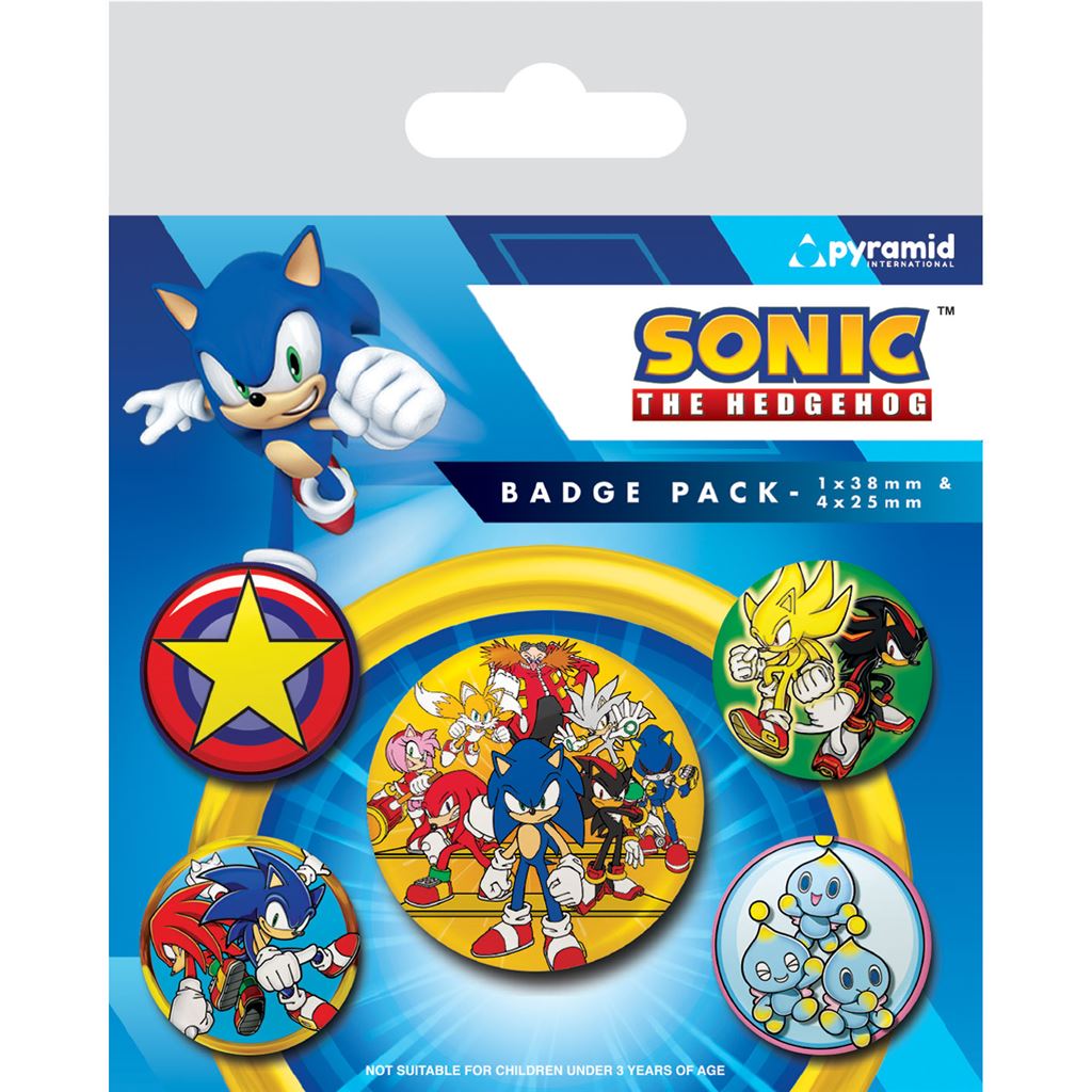 SONIC THE HEDGEHOG (SPEED TEAM) BADGE PACK