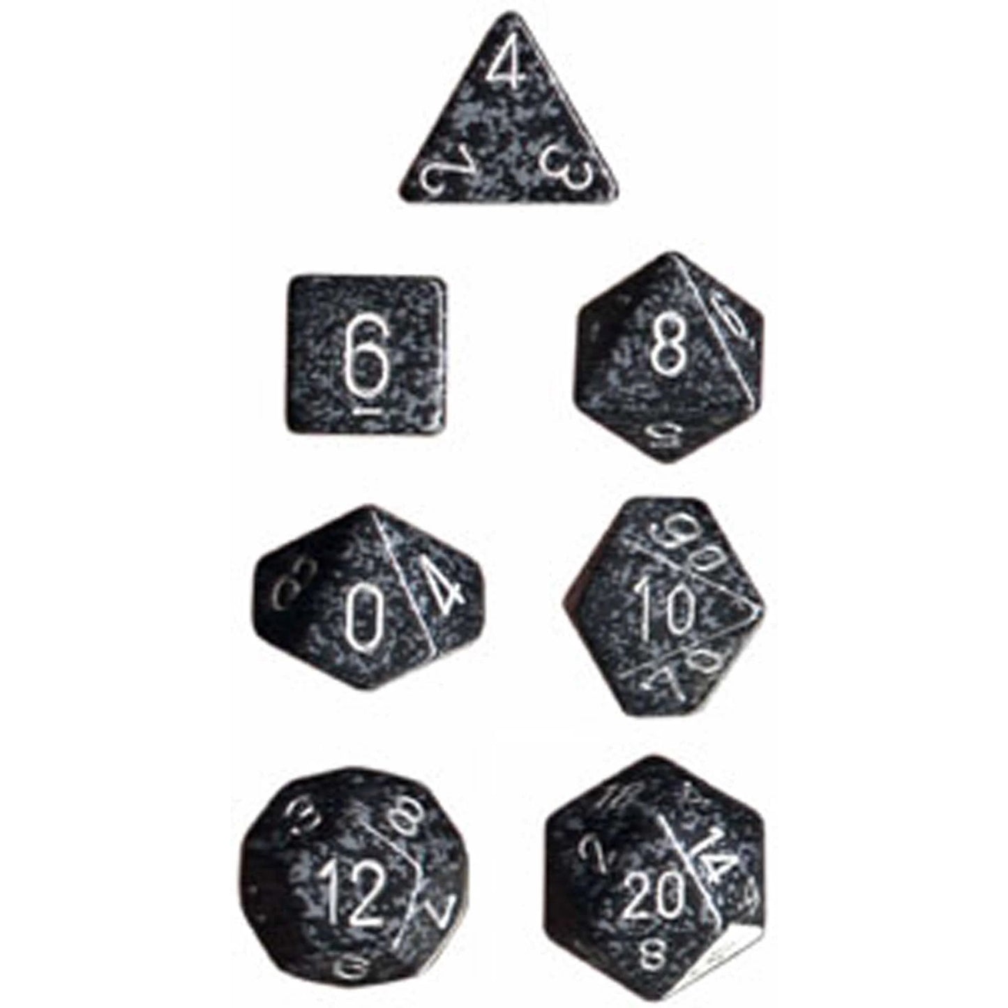 Chessex Polyhedral Dice: Speckled - Ninja