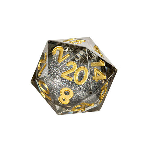 Fanroll - Individual D20 Elixir Liquid Core Dice: Vanishing Oil