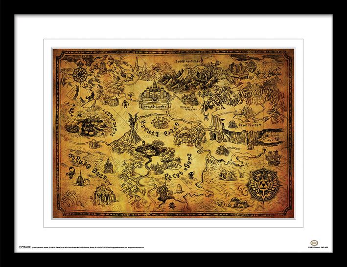 THE LEGEND OF ZELDA (HYRULE MAP)
