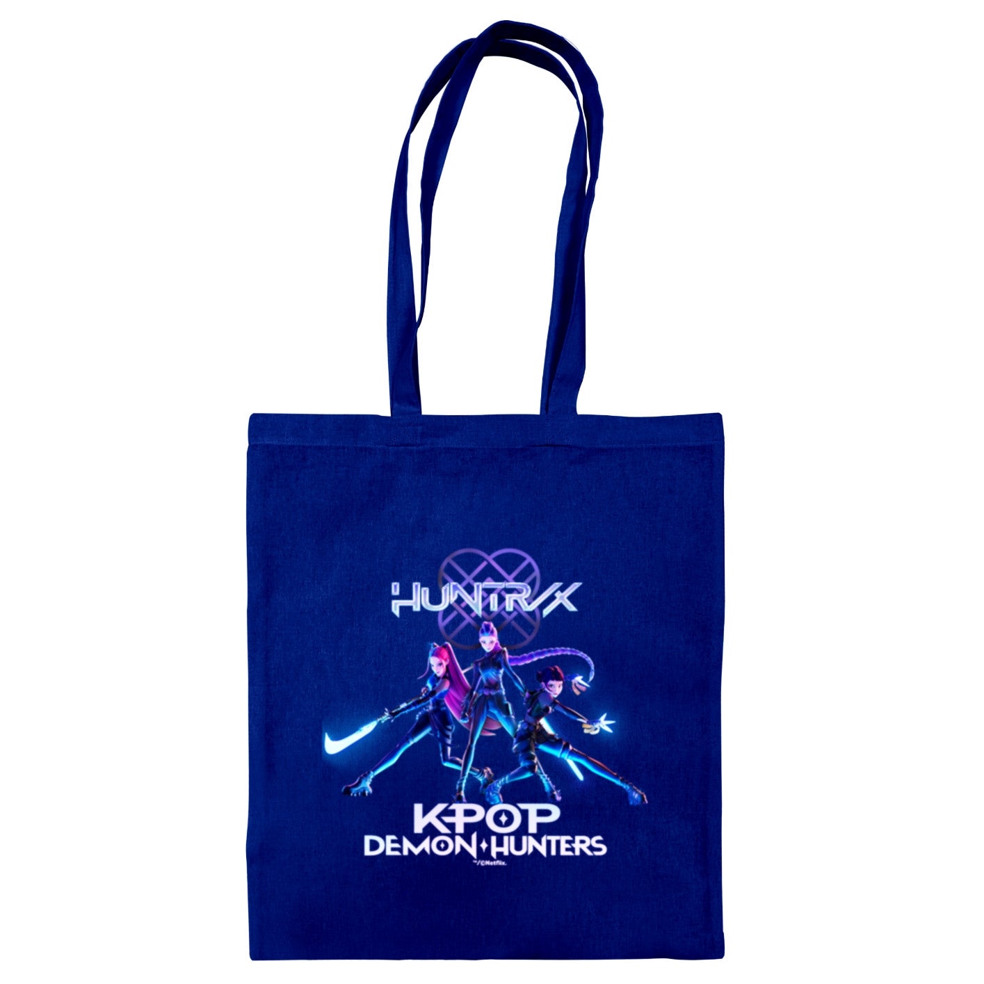 K-POP DEMON HUNTERS (TRIO) NAVY BLUE TOTE BAG