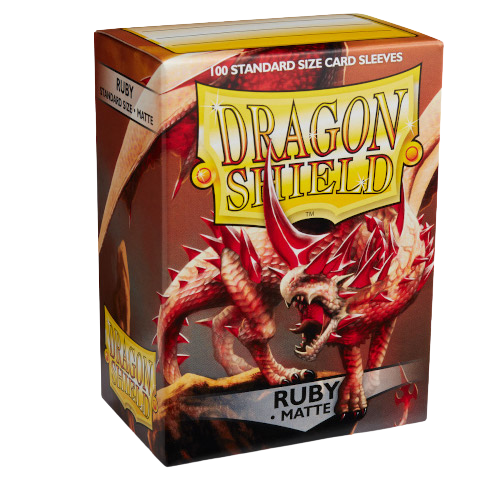 Dragon Shield - Matte Standard Size Sleeves 100pk - Ruby