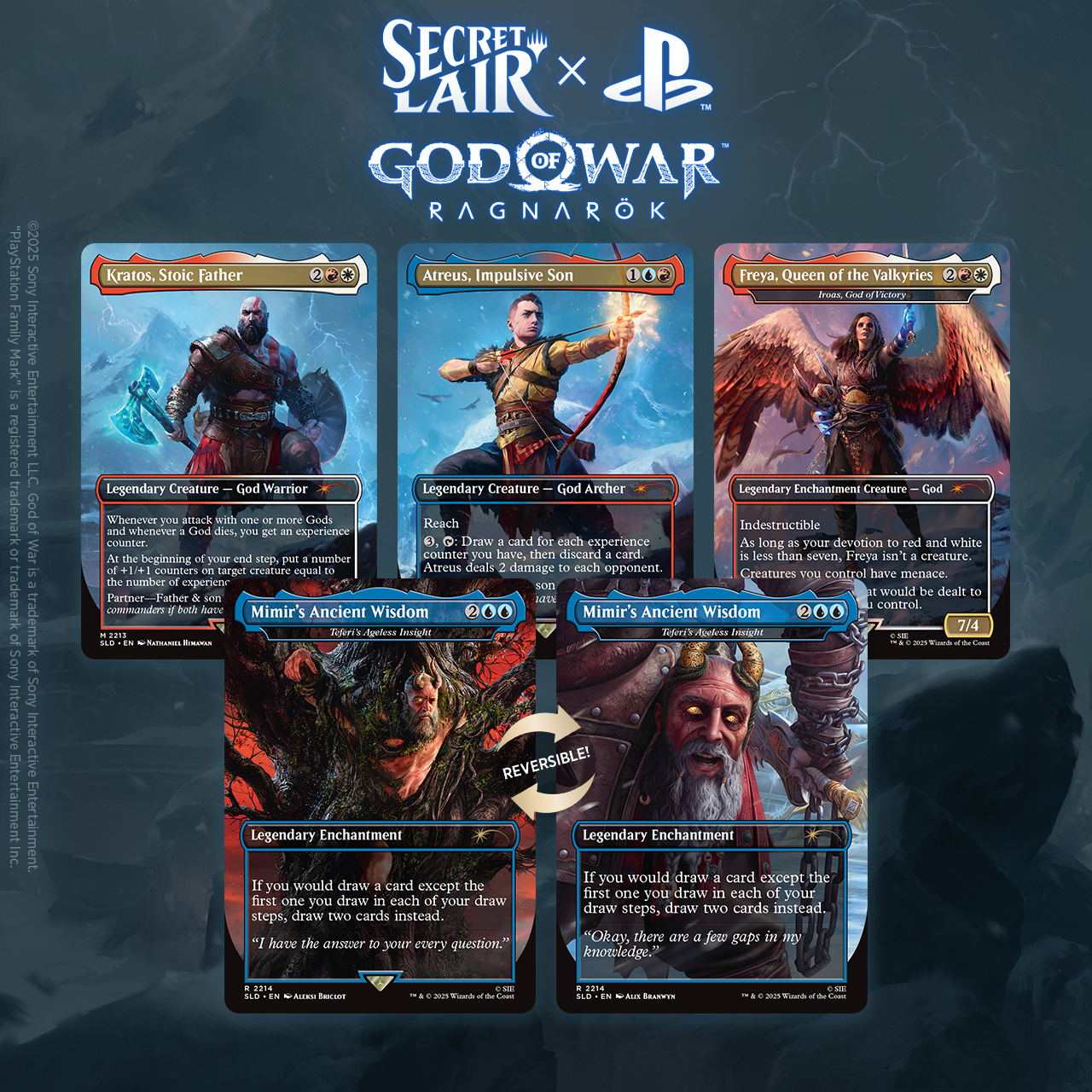 Magic The Gathering Secret Lair X God Of War Norse Non-Foil