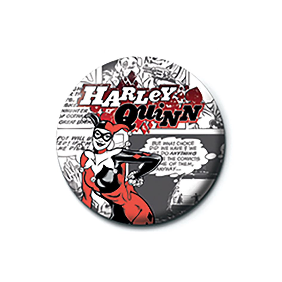 DC COMICS (HARLEY QUINN - AKA) PINBADGE