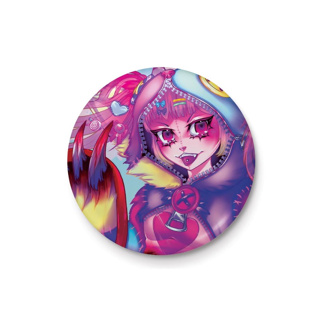 PINKU KULT (BLOODY CUTE) BADGE