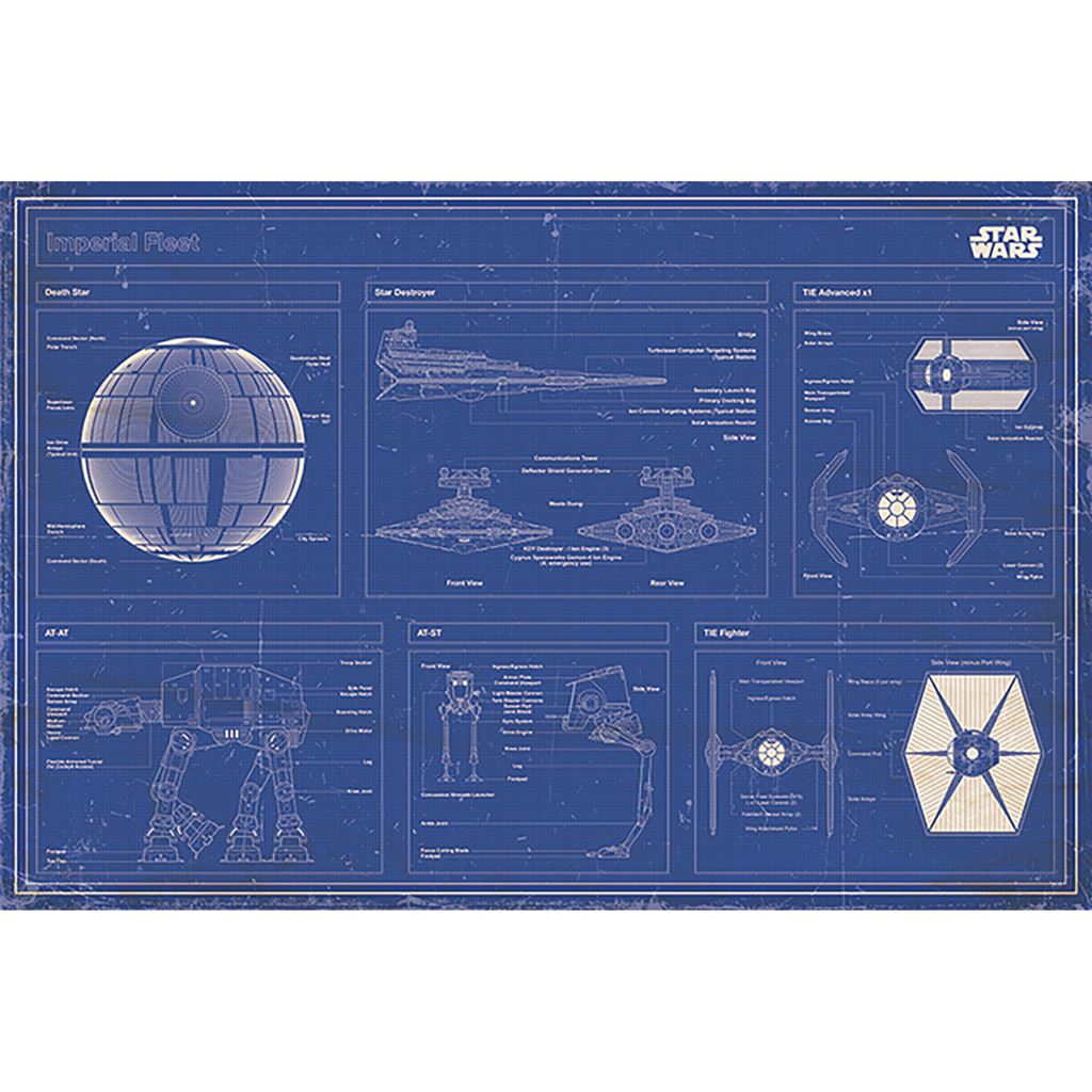 STAR WARS - IMPERIAL FLEET BLUEPRINT MAXI POSTER