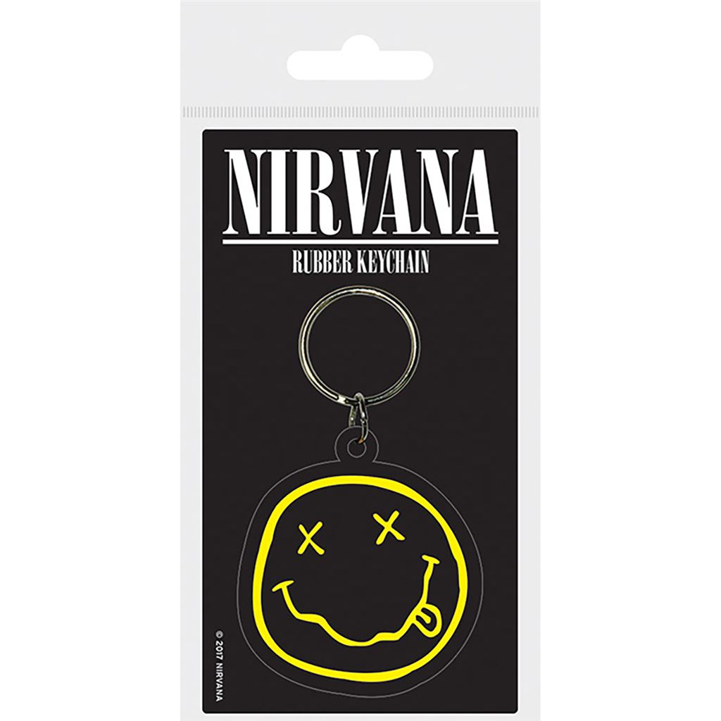 NIRVANA (SMILEY) PVC KEYCHAIN