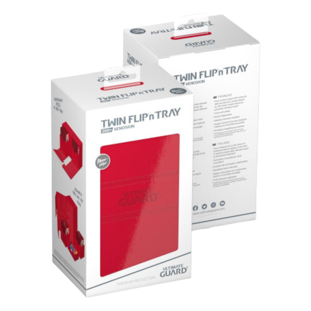 Ultimate Guard - Twin Flip n Tray 200+ XenoSkin - Monocolor Red