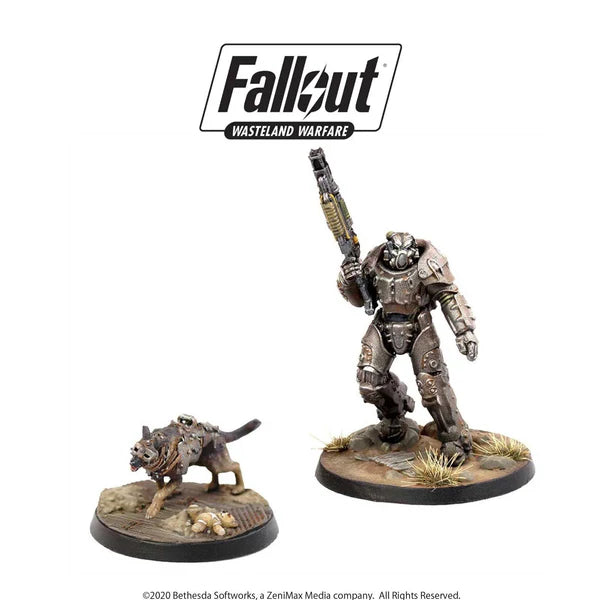 Fallout: Wasteland Warfare X-01 Survivor & Dogmeat