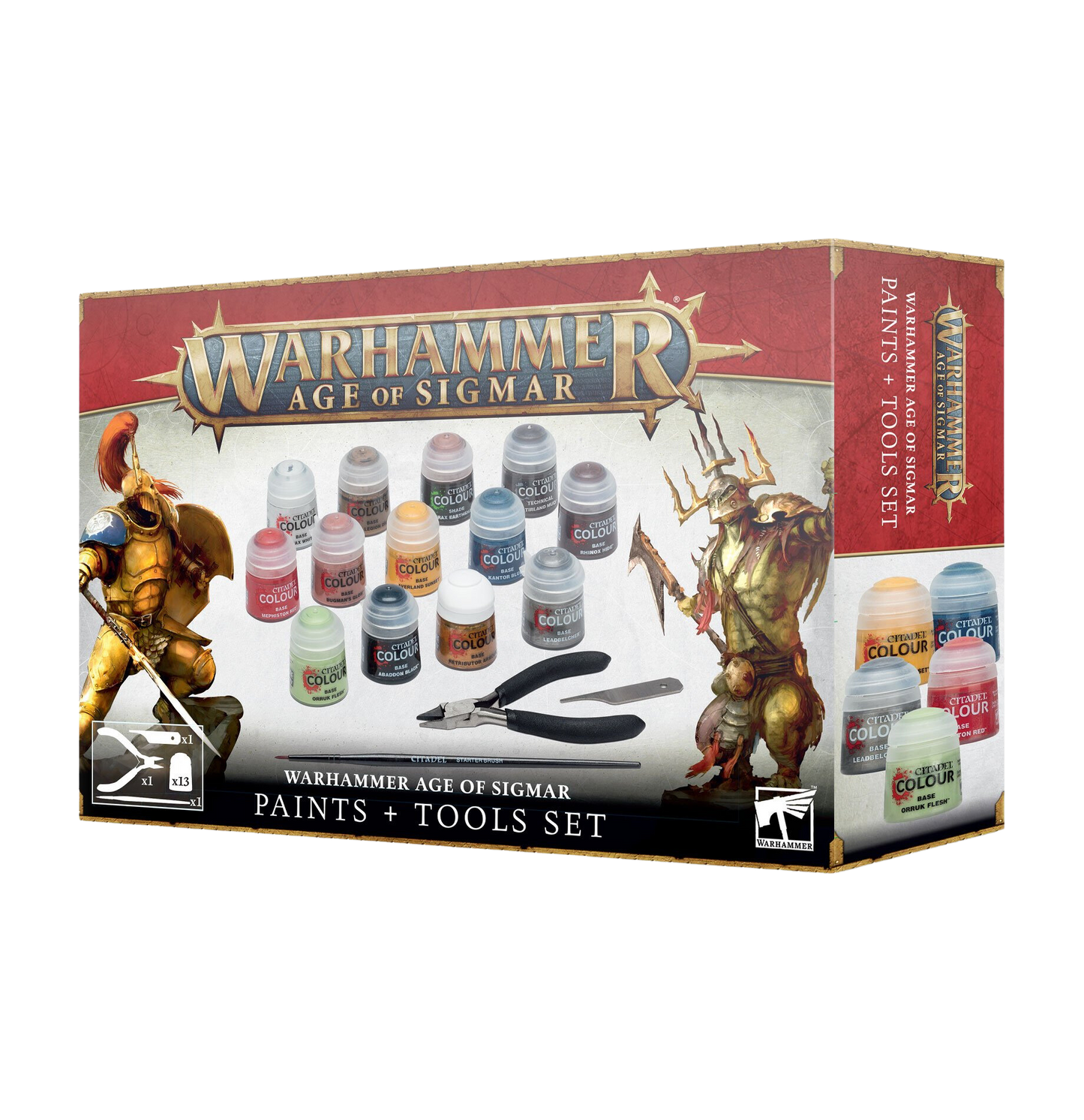 Warhammer Age of Sigmar Paints + Tools Set