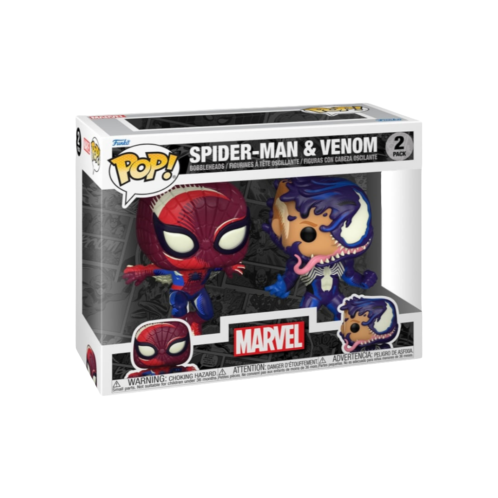 Funko Spider-Man and Venom Pop! Vinyl Figure Set