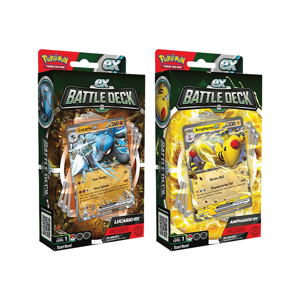Pokémon TCG: Lucario and Ampharos EX Battle Decks