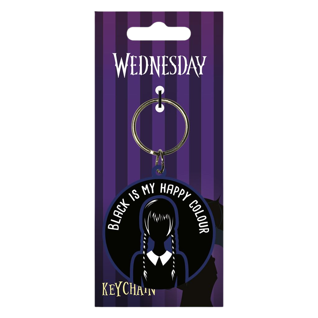 WEDNESDAY (HAPPY COLOUR) RUBBER KEYCHAIN