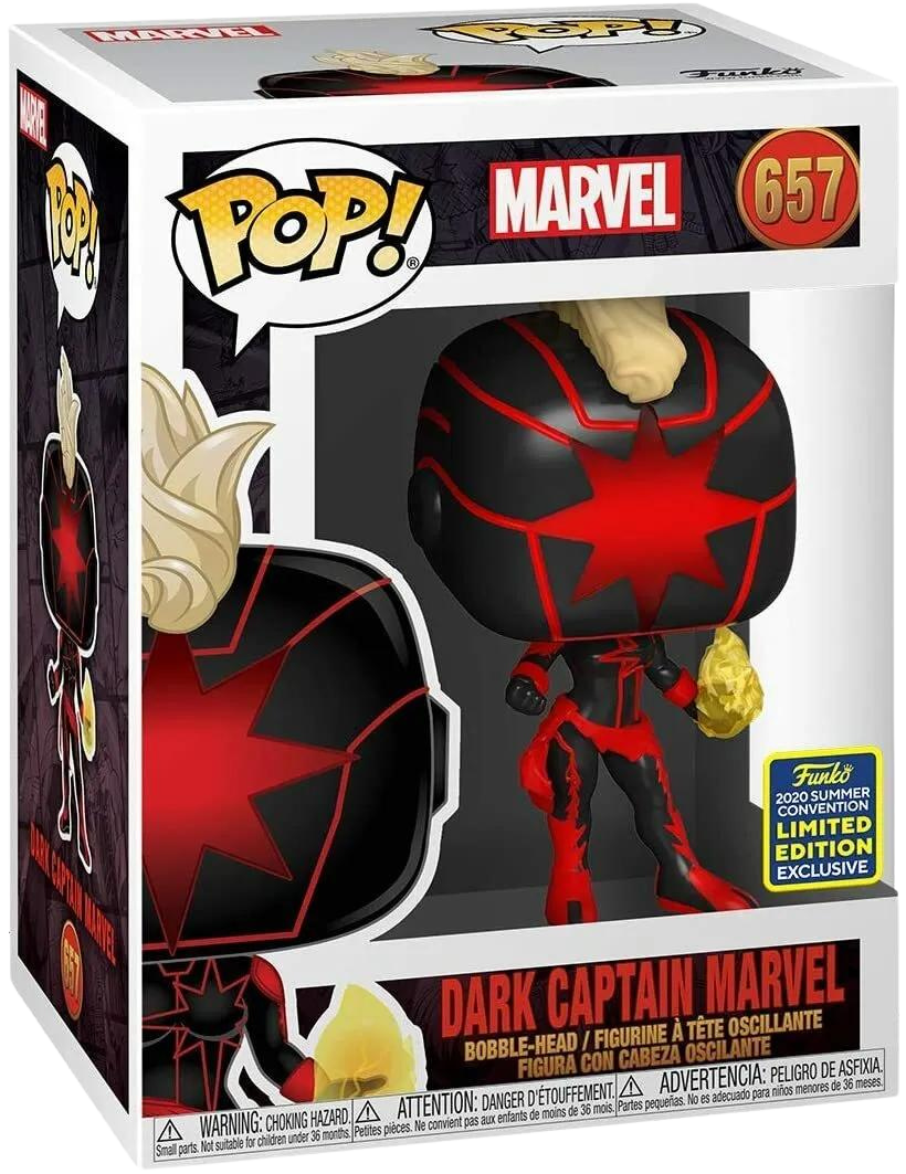 Funko Pop! Marvel Dark Captain Marvel 2020 Summer Convention Limited Edition Exclusive (657)