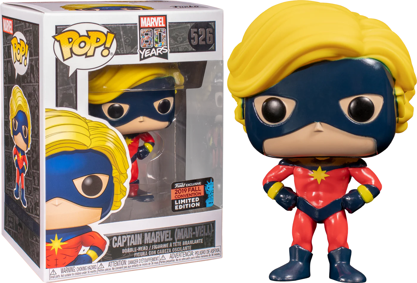 Funko Pop! Marvel 80 Years Captain Marvel (Mar-Vell) 2019 Fall Convention Limited Edition (526)