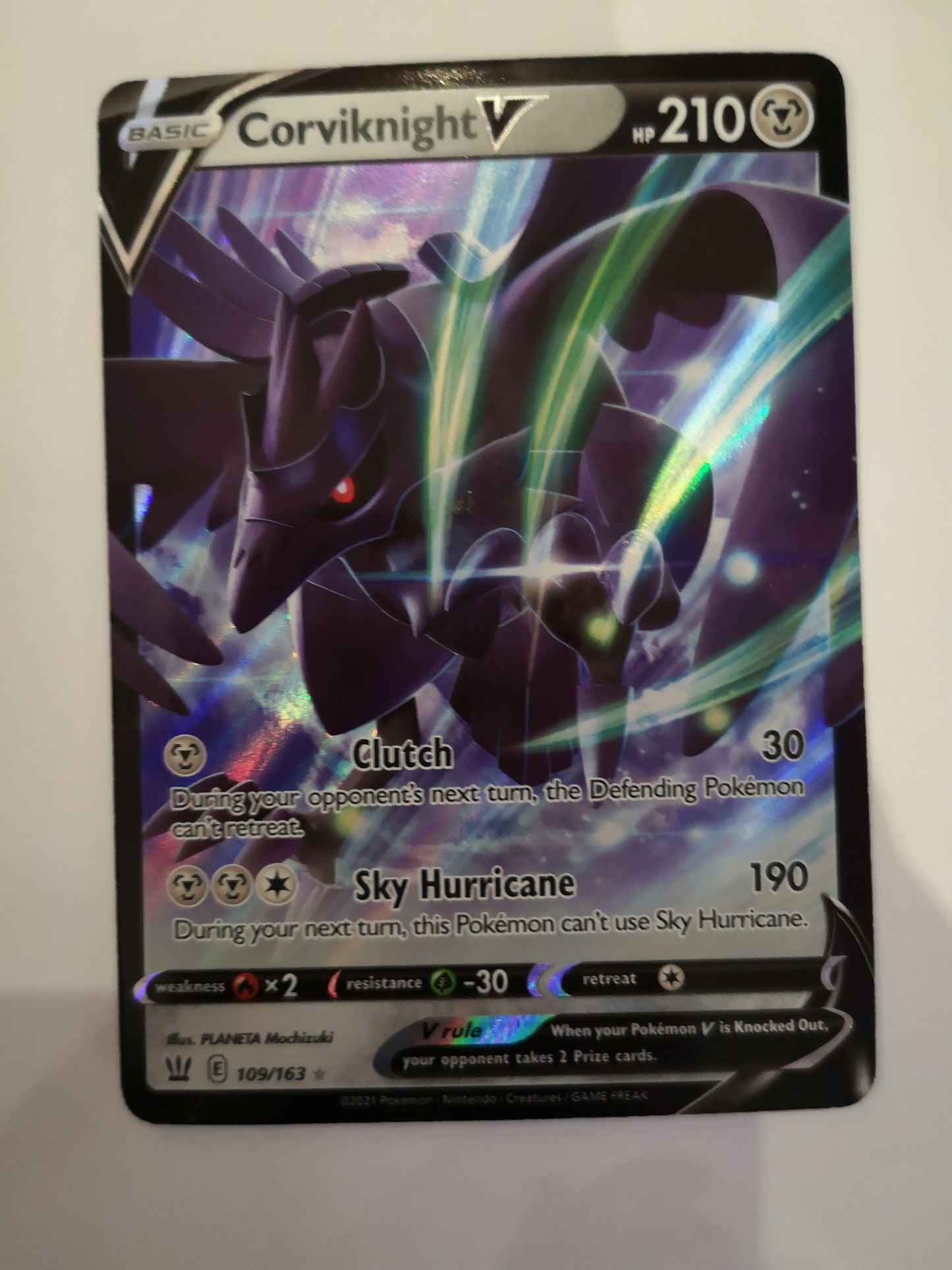 Pokemon Corviknight V 109/163